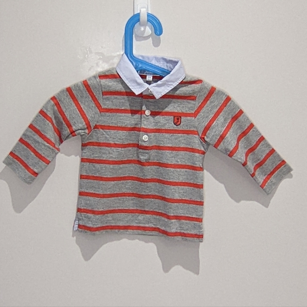 Jacadi Boys Polo Long Sleeve Shirt 12 Months